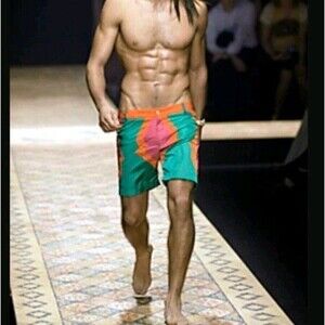 Versace Swim Trunks Swimsuit Bermuda Shorts Men's Size 34